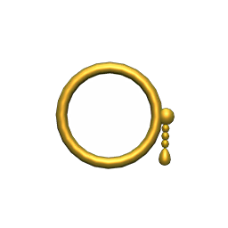 Gold Monocle Accessory