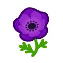 Load image into Gallery viewer, Purple Windflower
