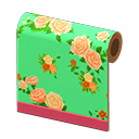 Retro Flower-Print Wall