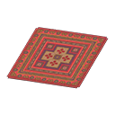 Red Kilim-Style Carpet