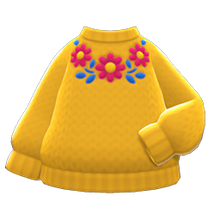 Load image into Gallery viewer, Flower Sweater
