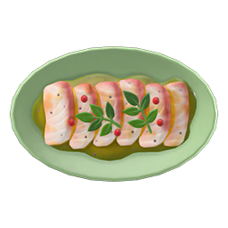 barred-knifejaw carpaccio