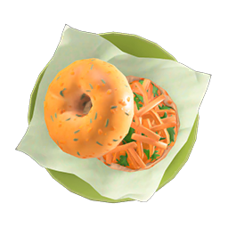 carrot bagel sandwich