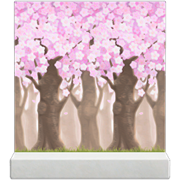 cherry-blossom-trees wall