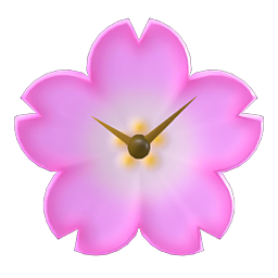 cherry-blossom clock