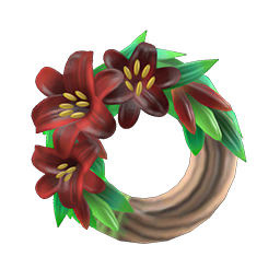 dark lily wreath