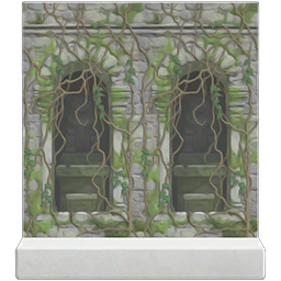 glowing-moss ruins wall