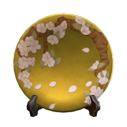 golden decorative plate