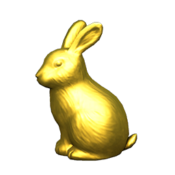 golden garden bunny