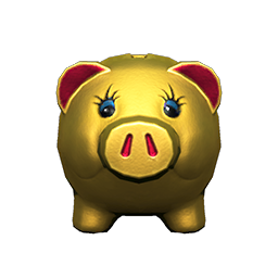 golden piggy bank