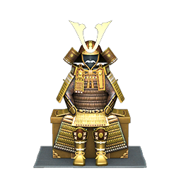 golden samurai suit