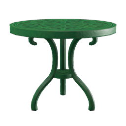 iron garden table