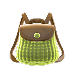 knitted-grass backpack