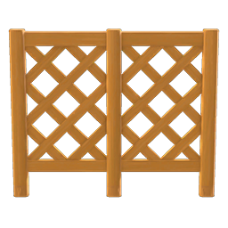 large lattice fence