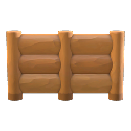 log-wall fence