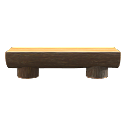 log bench