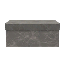 low marble island counter