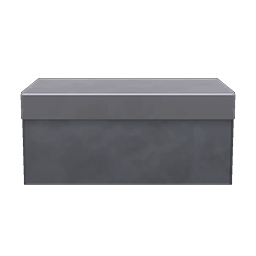 low steel island counter