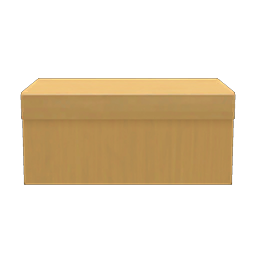 low wooden island counter