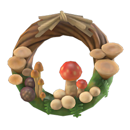mushroom wreath