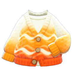 orange hotel cardigan