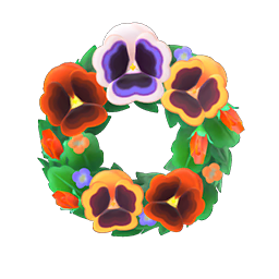 pansy wreath