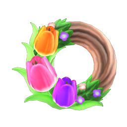pretty tulip wreath