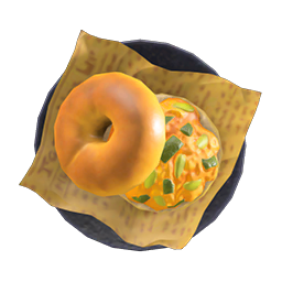 pumpkin bagel sandwich