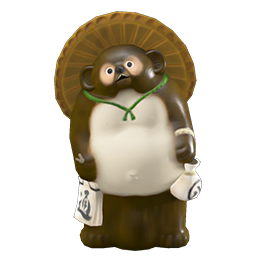 raccoon figurine