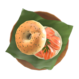 salmon bagel sandwich