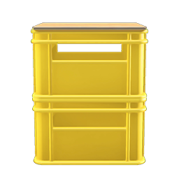 stacked bottle crates