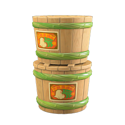 stacked senmaizuke barrels