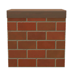 tall brick island counter