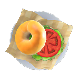 tomato bagel sandwich
