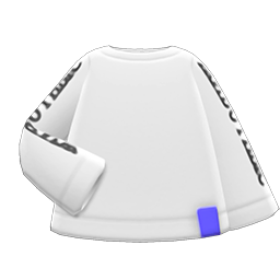 Printed-Sleeve Sweater