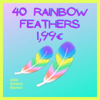 Rainbow Feather x 40