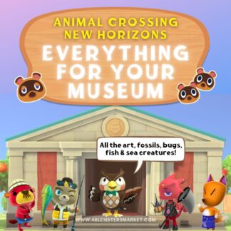 All Art, Fossils, Bugs, Fish and Sea Creatures For Museum