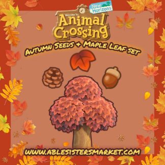 Autumn Seeds and Maple Leaf