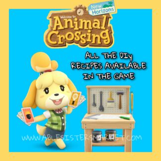 ALL THE DIY RECIPES AVAILABLE IN ANIMAL CROSSING NEW HORIZONS