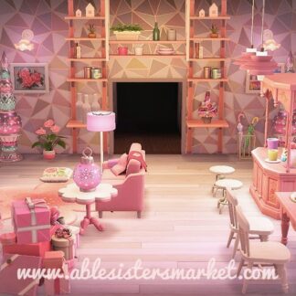 Strawberry Mousse Christmas Living Room