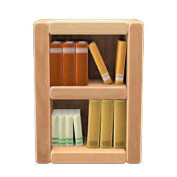 wooden-block bookshelf