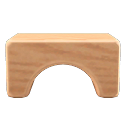 wooden-block stool