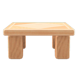wooden-block table