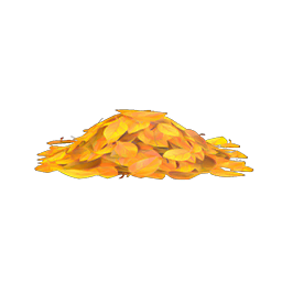 yellow-leaf pile