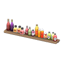 Wall Shelf with Bottles